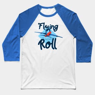 Flying Airplane Baseball T-Shirt